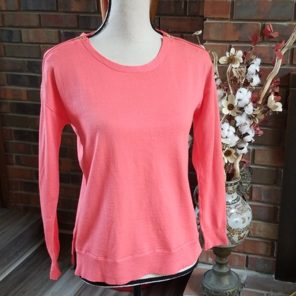 J. Crew Merino Zip Shoulders Wool Sweater - Picture 2 of 8